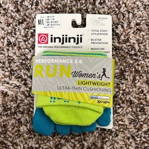 Injinji lightweight running toe socks women brand new
